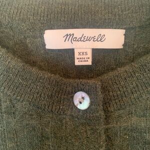 Madewell Olive Button-Up Cardigan